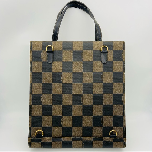 Fendi Vintage Pequin Check Tote - Picture 10 of 15